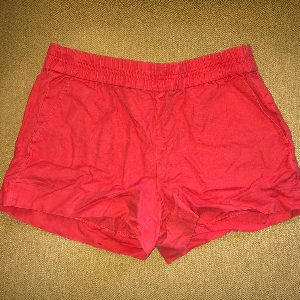J Crew red shorts WITH POCKETS